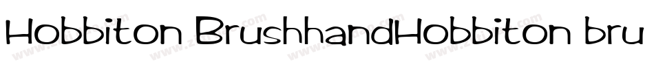Hobbiton BrushhandHobbiton brush字体转换